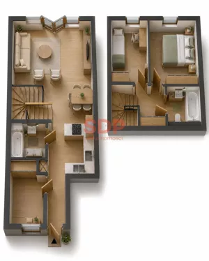 Dom szeregowy 85,22 m², Wrocław, Psie Pole-Zawidawie, Psie Pole, Tymiankowa, Sprzedaż