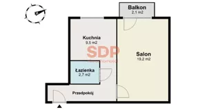 Mieszkanie jednopokojowe 37,09 m², Warszawa, Wspólna Droga, Sprzedaż