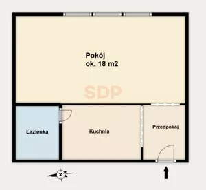 Mieszkanie jednopokojowe 25,00 m², Wrocław, Stare Miasto, Zachodnia, Sprzedaż