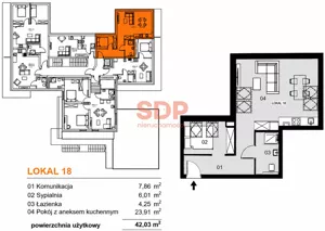 Mieszkanie dwupokojowe 42,03 m², Karpacz, Wita Stwosza, Sprzedaż