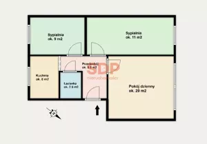 Mieszkanie trzypokojowe 57,00 m², Wrocław, Stare Miasto, Stysia Wincentego, Sprzedaż
