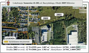 Działka 5 070,00 m², Sosnowiec, Milowice, Baczyńskiego, Sprzedaż