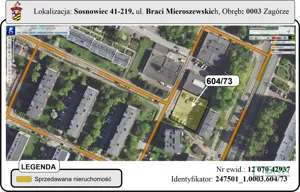 Działka 940,00 m², Sosnowiec, Zagórze, Braci Mieroszewskich, Sprzedaż