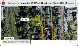 Działka 1 700,00 m², Sosnowiec, Milowice, Bryniczna, Sprzedaż