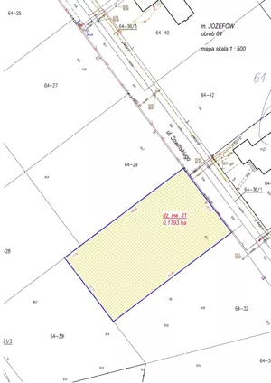 Działka 1 793,00 m², Józefów, Sprzedaż
