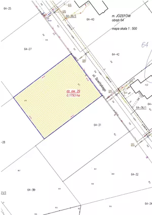 Działka 1 793,00 m², Józefów, Sprzedaż