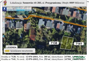 Działka 598,00 m², Sosnowiec, Milowice, Przygraniczna, Sprzedaż