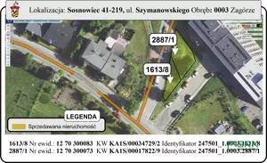 Działka 308,00 m², Sosnowiec, Zagórze, Szymanowskiego, Sprzedaż