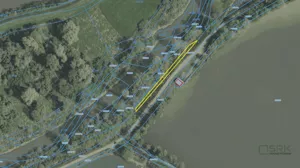 Działka 362,00 m², Czechowice-Dziedzice, wał rzeki Wisły, Sprzedaż