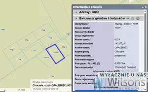 Działka 3 007,00 m², Opaleniec, Sprzedaż