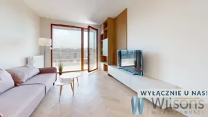 Mieszkanie dwupokojowe 46,35 m², Warszawa, Wilanów, Adama Branickiego, Wynajem