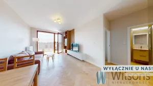 Mieszkanie dwupokojowe 46,35 m², Warszawa, Wilanów, Jerzego Holzera, Wynajem