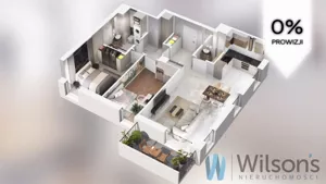 Mieszkanie trzypokojowe 67,72 m², Piastów, Stanisława Bodycha, Sprzedaż
