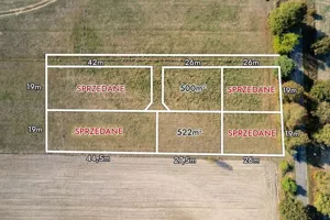 Działka 522,00 m², Zaczerlany, Sprzedaż