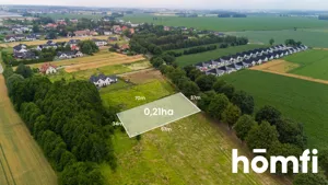 Działka 2 200,00 m², Księginice, Sprzedaż