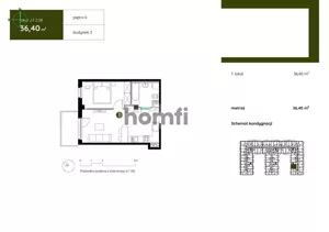 Mieszkanie dwupokojowe 36,62 m², Gdańsk, Młyniska, Twarda, Sprzedaż