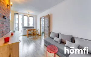 Mieszkanie dwupokojowe 33,46 m², Łódź, Polesie, Marcina Kasprzaka, Wynajem
