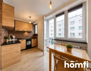 Mieszkanie dwupokojowe 33,46 m², Łódź, Polesie, Marcina Kasprzaka, Wynajem