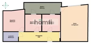 Mieszkanie czteropokojowe 85,48 m², Kiełczów, Południowa, Wynajem