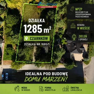 Działka 1 285,00 m², Czarnków, Sprzedaż