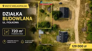 Działka 720,00 m², Krzyż Wielkopolski, Sprzedaż