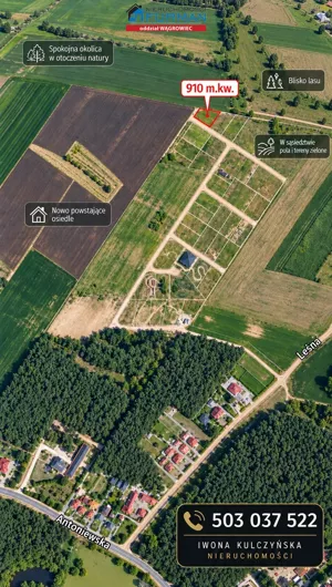 Działka 910,00 m², Skoki, Sprzedaż
