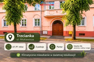 Mieszkanie dwupokojowe 61,91 m², Trzcianka, Sprzedaż