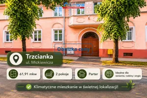 Mieszkanie dwupokojowe 61,91 m², Trzcianka, Sprzedaż