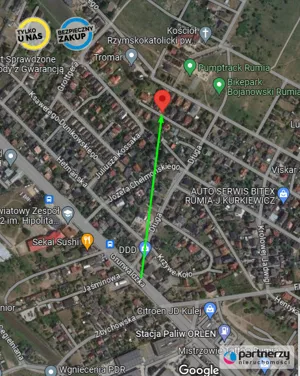 Działka 501,00 m², Rumia, Chodkiewicza, Sprzedaż