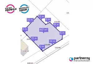 Działka 807,00 m², Banino, Franciszka Tredera, Sprzedaż
