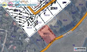 Działka 1 287,00 m², Tuchom, Sprzedaż