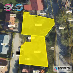 Działka 1 527,00 m², Gdańsk, Osowa, Wodnika, Sprzedaż