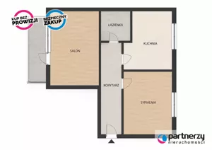 Mieszkanie dwupokojowe 48,90 m², Gdańsk, Ujeścisko-Łostowice, Ujeścisko, Jeleniogórska, Sprzedaż