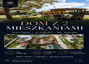 Dom wolnostojący 240,60 m², Nowe Lipiny, Pogodna, Sprzedaż