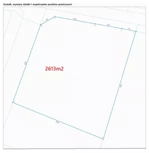 Działka 2 613,00 m², Glincz, Cedrowa, Sprzedaż
