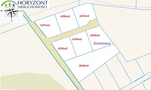 Działka 1 101,00 m², Donimierz, Sprzedaż