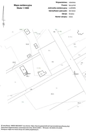 Działka 2 500,00 m², Dratów, Sprzedaż