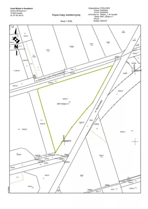Działka 22 104,00 m², Suwałki, Edwarda Lecha Wojczyńskiego, Sprzedaż