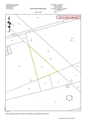 Działka 2 267,00 m², Suwałki, Grunwaldzka, Sprzedaż