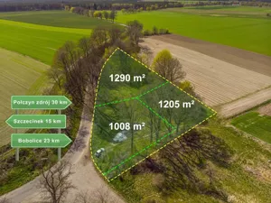 Działka 1 200,00 m², Grzmiąca, Sprzedaż