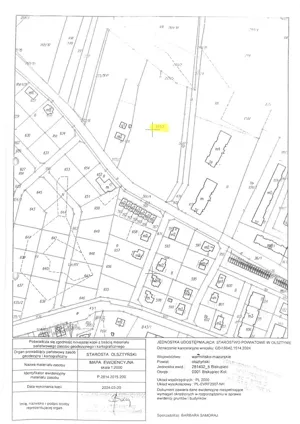 Działka 11 832,00 m², Biskupiec, Ludowa, Sprzedaż