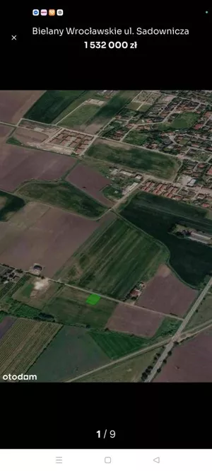 Działka 1 917,00 m², Bielany Wrocławskie, Sadownicza, Sprzedaż