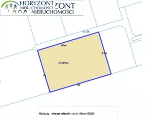Działka 2 460,00 m², Sitno, Sprzedaż