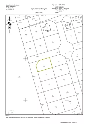 Działka 874,00 m², Suwałki, Sprzedaż