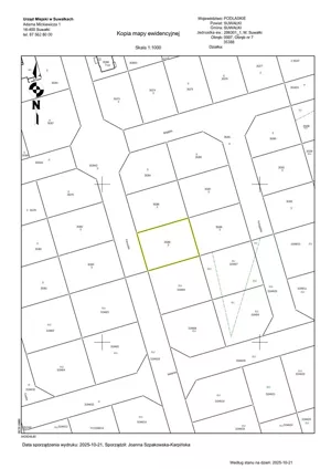 Działka 853,00 m², Suwałki, Sprzedaż