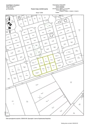 Działka 1 052,00 m², Suwałki, Sprzedaż