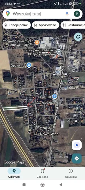 Działka 5 233,00 m², Nowa Wieś, Szmaragdowa, Sprzedaż