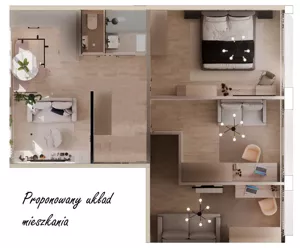 Mieszkanie czteropokojowe 62,20 m², Skierniewice, Mszczonowska, Sprzedaż