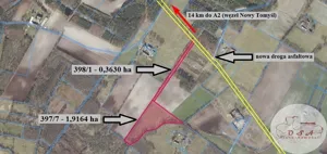 Działka 22 794,00 m², Nowy Tomyśl, Sprzedaż