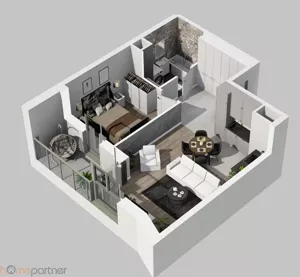 Mieszkanie dwupokojowe 44,10 m², Wrocław, Psie Pole-Zawidawie, Psie Pole, Kleczkowska, Sprzedaż